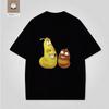 Very Funny Animated Larva Print Fashion Funny Tshirt Unisex Casual Top Springsummer Round Neck Short Sleeve Cotton Tshirt