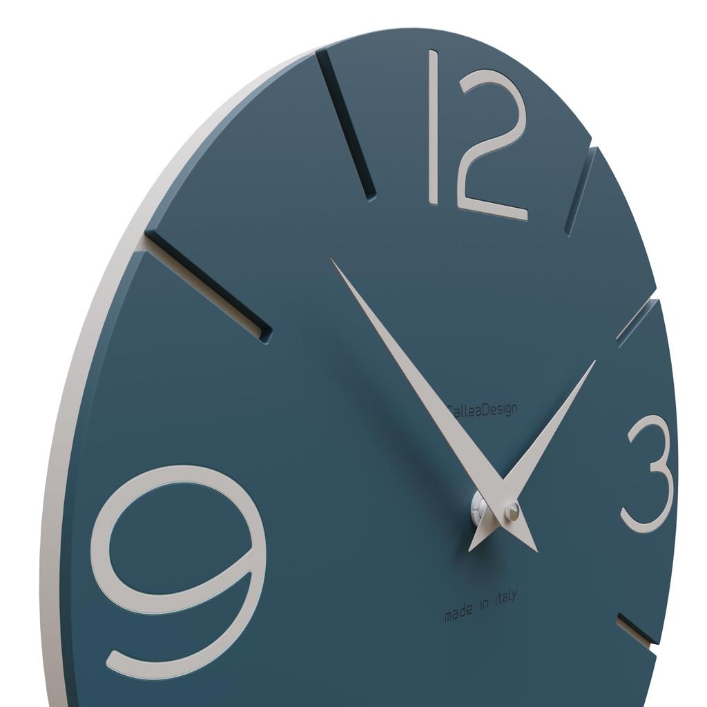 Настенные часы CalleaDesign SMILE цвета бирюзовый песок