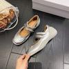 2025 Новые балетки Мэри Джейн Нишевая ретро повседневная обувь Одинарная обувь Женские балетки Большой размер Женская обувь 41-43