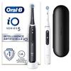 Oral-B iO 5 2 Pack, Black and White Electric Toothbrushes, 2 Brush Heads
