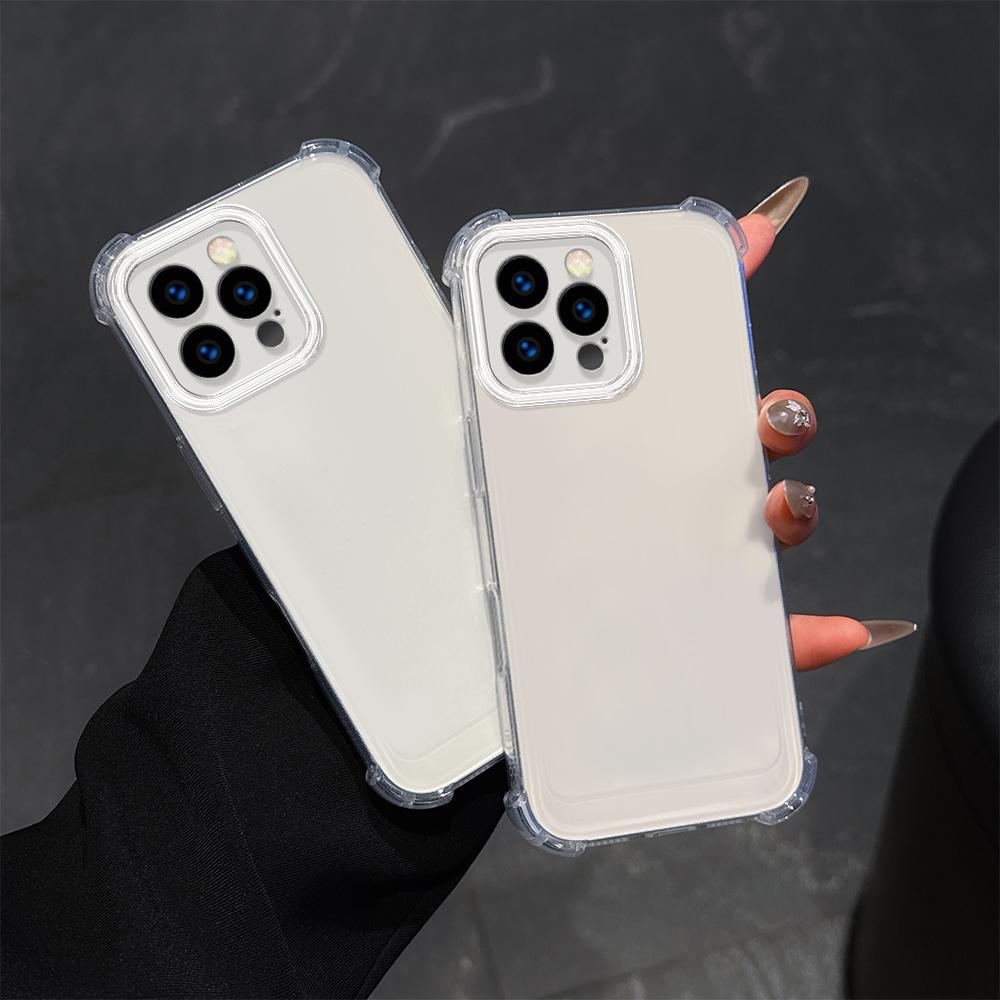 Роскошный противоударный прозрачный мягкий чехол для iPhone 16 13 15 Pro Max SamsungS25 S23 Ultra A35 A16 A54 Redmi 13C Note 12 Pro Moto G52 бамперы чехлы-чехлы
