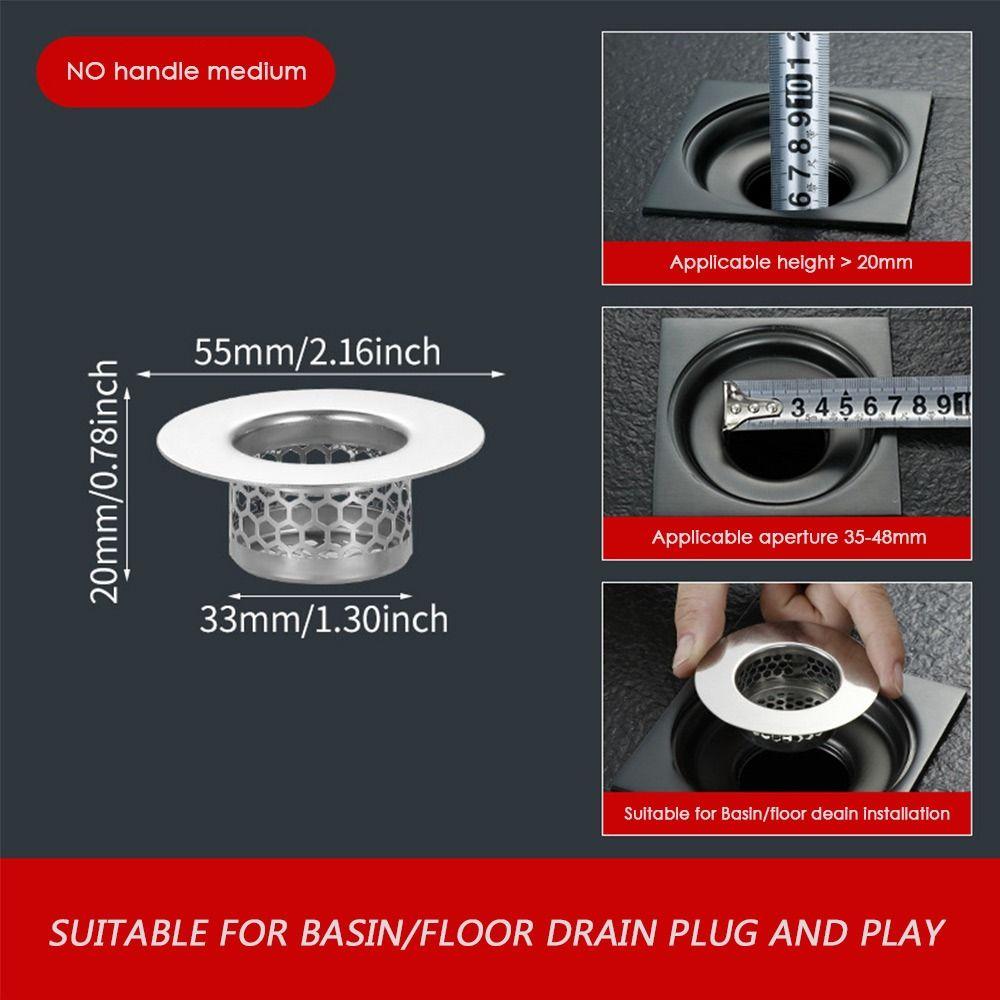 Сетчатый фильтр для слива против засоров с ручкой, полезный сетчатый фильтр для раковины, кухонные и ванные аксессуары
