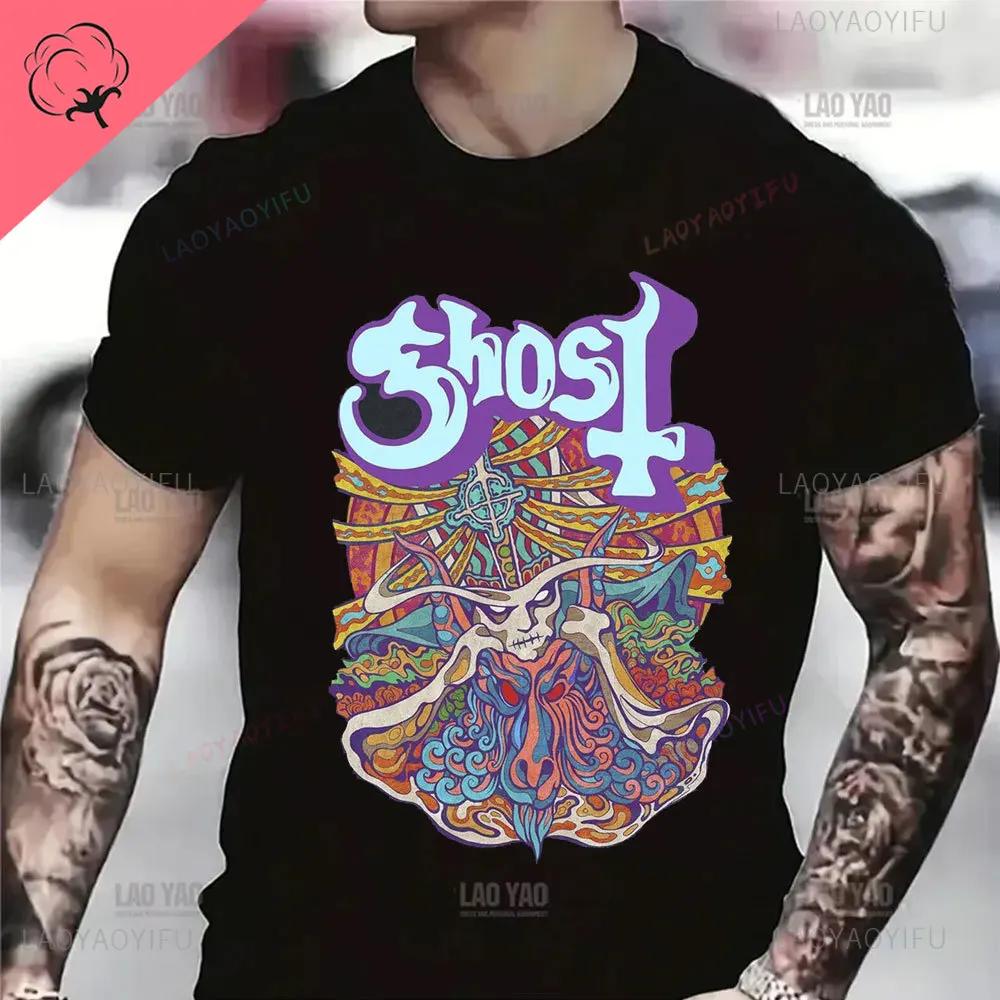 Ghost Bc - Prequelle Heavy Metal Band Casual Cotton Tshirt Printed Mens Clothes Vintage Fashion Streetwear Harajuku Top Tee