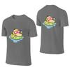 Camiseta Reversvel Absorvente De Suor Ps Duck Summer Vibes Casual Para Negcios Camisetas Com Impresso Tridiunisexsional