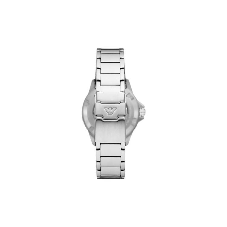 Emporio Armani Наручные часы Автоматический механический механизм Ремешок из нержавеющей стали 42 мм Черный циферблат Мужские часы AR60074