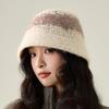 Women's Autumn Winter Warm Ear Protection Fisherman Hat Jacquard Bucket Hat