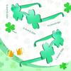 Солнцезащитные очки без оправы Four Leaf Clover Funny Fashion Green Festival Costumes Party Glasses Beach Sunglasses