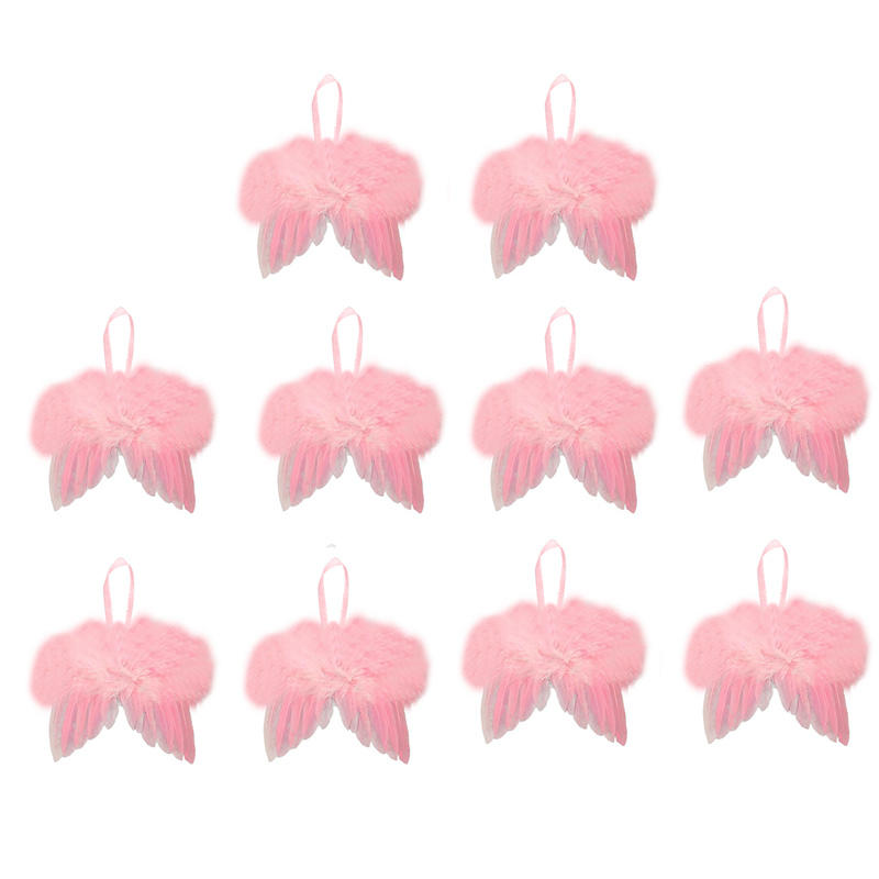 1 шт./10 шт. Милые белые перьевые крылья Реквизит для вечеринки и фотосессии Винтажный Праздничный Свадебный Рождественский Декоративный Подвесной Аксессуар