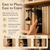 Vintage Library Lantern Mini Bookshelf LED Lamp Warm White Light Creative Book Nook Decor Mini Night Light Reading Lamp for Book