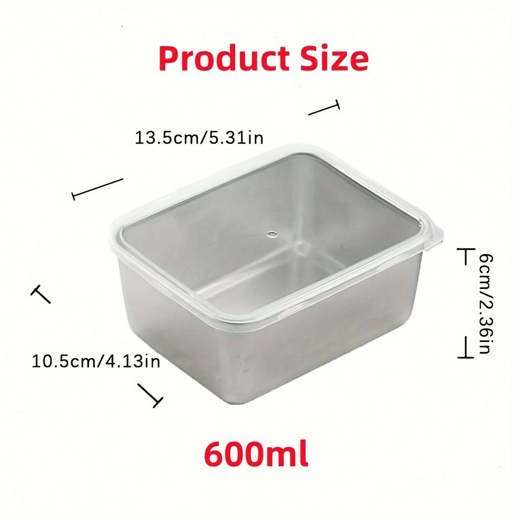 4Pcs Refrigerator Storage Box Food Containers Plastic Fresh-Keeping Box With Lid Portable Storage Box Kitchen Organization Tools