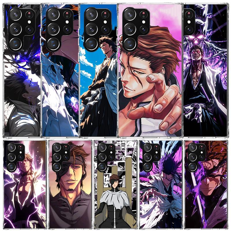 Aizen Sousuke Bleach Phone Case For Samsung Galaxy S24 S25 Edge S26 Ultra S22 S23 Plus S21 + S20 FE Soft TPU Back Cover Galaxy S