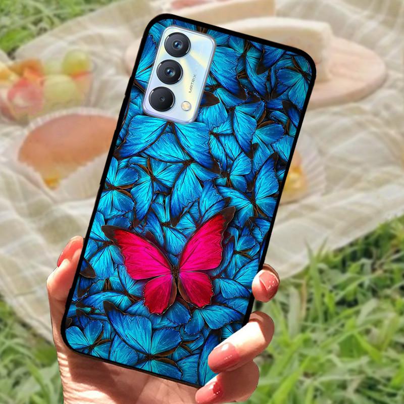 Чехол для Realme GT Master Edition Мраморный painted Cover Мягкий силиконовый ударопрочный чехол для телефона Для Realme GT Master Coque Бампер
