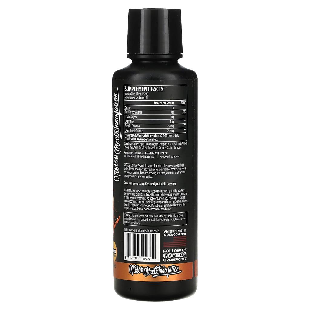 L-Carnitine 3000, Peach Mango, 473Ml(16Fl Oz)