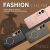 Case For vivo V50 Lite New Electroplating Kevlar Magnetic Frosted Cover For vivo V50Lite Shockproof Bumper Funda