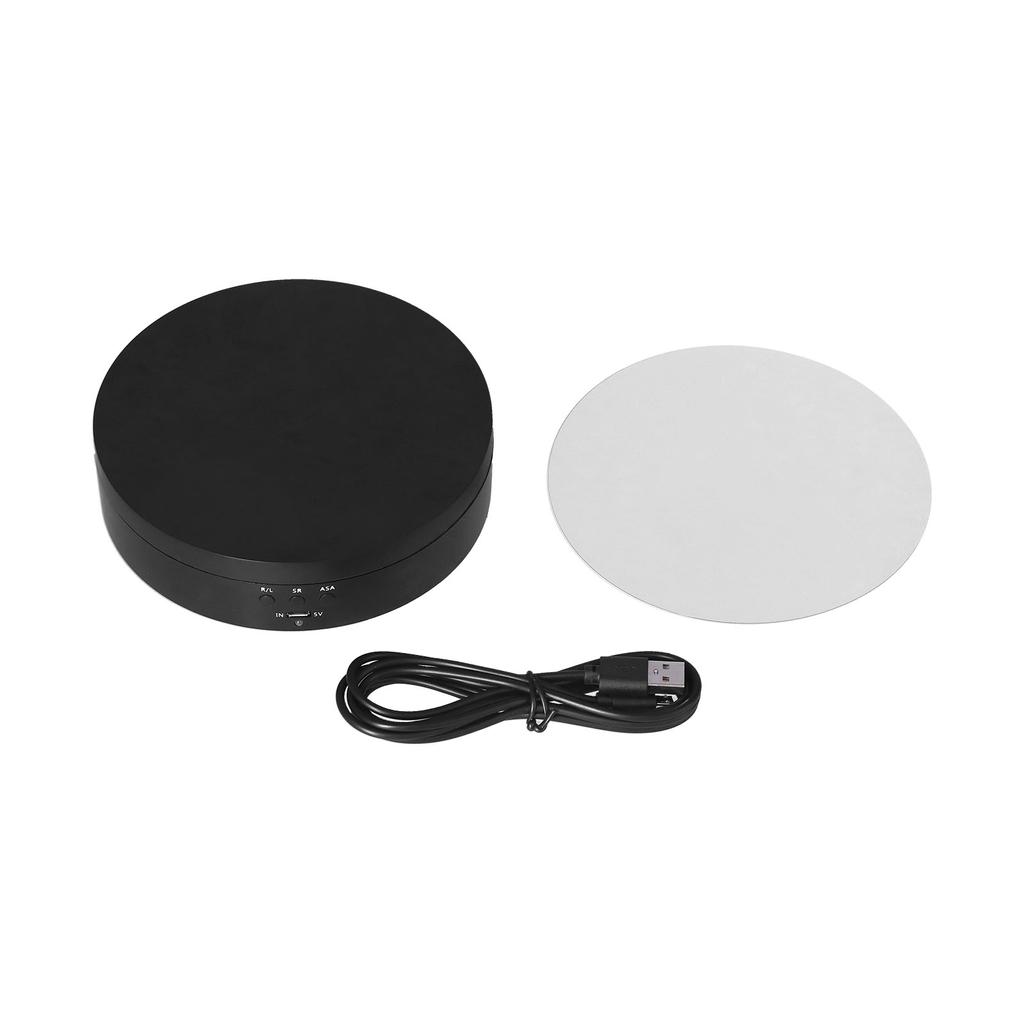 Моторизованная вращающаяся подставка 138 мм Электрический вращающийся поворотный стол с 3 регулируемыми скоростями Питание от USB Подставка для демонстрации ювелирных изделий