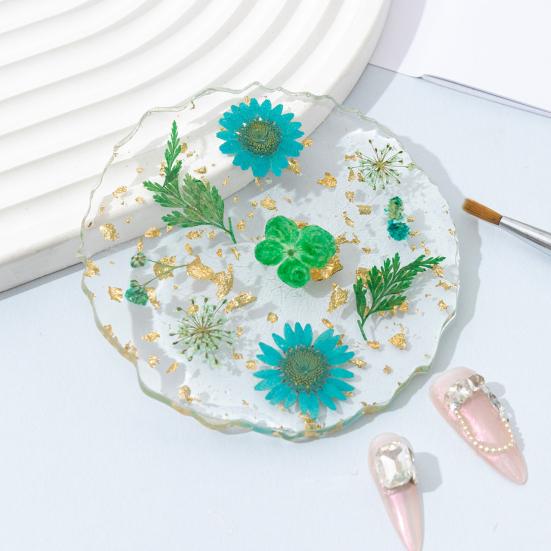 Handmade Resin Coaster Dried Flowers Cup Mat Heat-Resistant Clear Waterproof Table