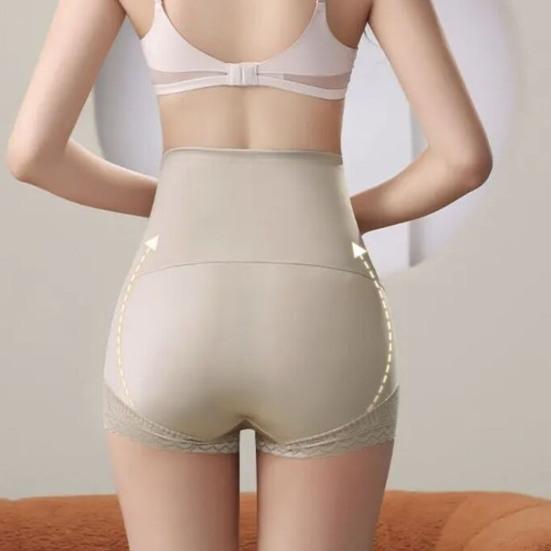 Женские трусики с высокой талией и контролем живота, мягкие эластичные кружевные антисептические утягивающие дышащие послеродовые компрессионные трусы, трусы