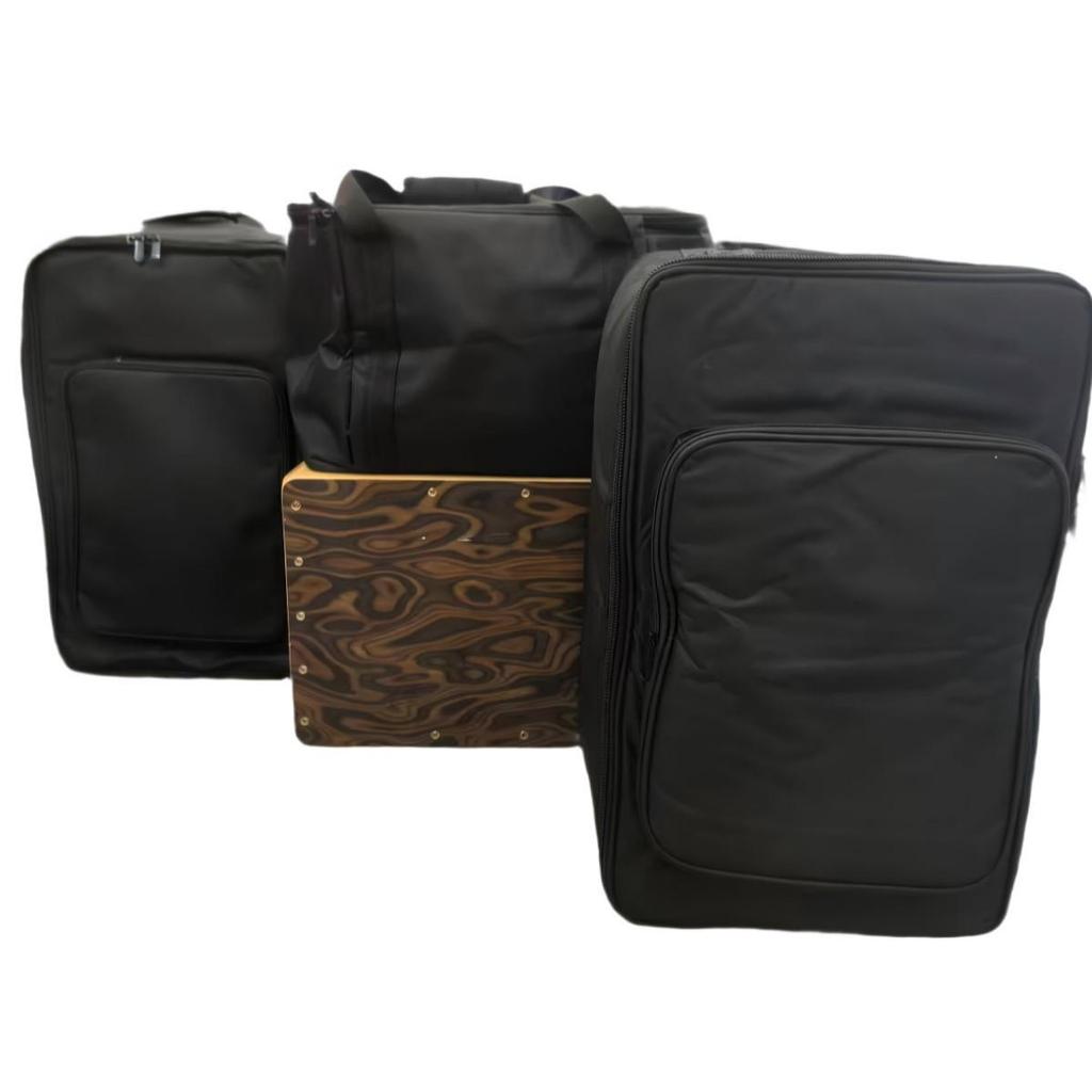 10MM Thick Cajon Drum with Carry Bag - Hand-Played Wooden Percussion Box, Portable and Easy to Back-Carry