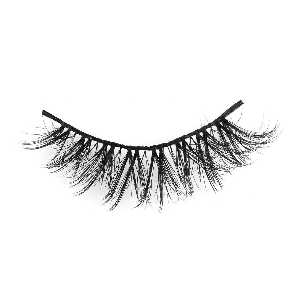 10 Pairs Handmade Fluffy Natural  Crisscross 3D Faux Mink Hair False Eyelashes Extension Tools