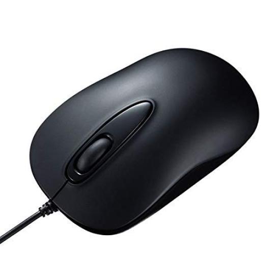 Sanwa Supply Wired Laser Set of 5 Mouse, 3-Button, Medium, Black, MA-LS176BK,