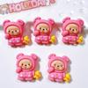 10Pcs New Kawaii Cartoon Animal Good Night Little Bear Series Resin Scrapbook Diy Jewelry Children Gift Hairpin Accessories A83