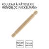 Wooden Rolling Pin 40 Cm Fackelmann Wood Edition Ref. 3154050