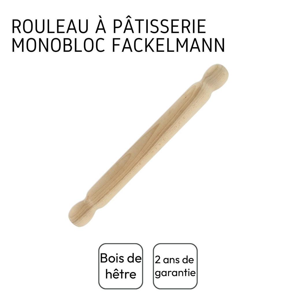 Wooden Rolling Pin 40 Cm Fackelmann Wood Edition Ref. 3154050