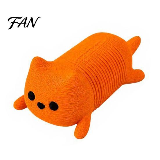 Пружинная игрушка-антистресс Животное 1/4 шт. 3D-печатная игрушка-кошка, Лежащая пружинная собака, Снятие стресса, Гибкая, Растягивающаяся, Для декора стола, Сенсорные игрушки