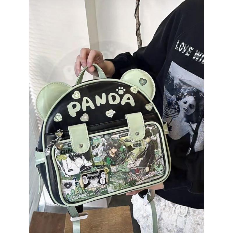 Новый оригинальный студенческий рюкзак Ита большой вместимости с милым аниме-значком панды