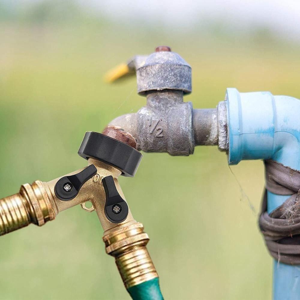 Brass Garden Hose Splitter Solid Brass Hose Connector American Ball Valve Y Valve Garden