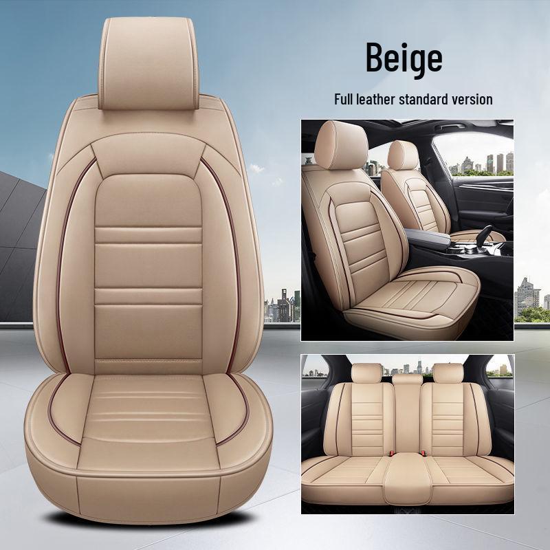 Volkswagen Lavida, Sagitar, Magotan, Passat, Bora, Lamando Seat Covers - Leather & Ice Silk, Full Coverage Cushion