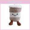 Cute Keychain Plush Cartoon Coffee Cup Pendant For Bag Decor And Girls Gift