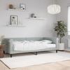 VidaXL Daybed with Mattress Light Grey 100x200 Cm Velvet 3197754