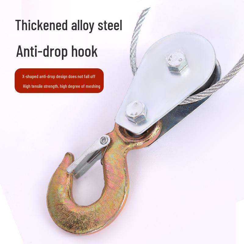 Ручная лебедка с двойным крюком