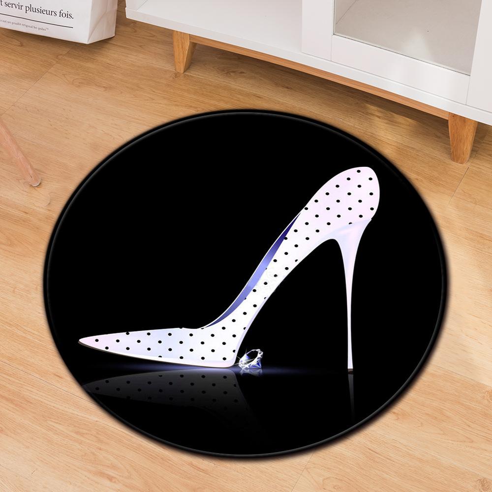 Коврик для гостиной, коврик для компьютерного стула, круглый противоскользящий современный креативный ковер с принтом пчелиных часов, детский ковер для спальни