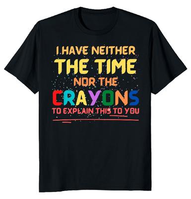 Футболка унисекс с цветным карандашом I Have Nothing Time