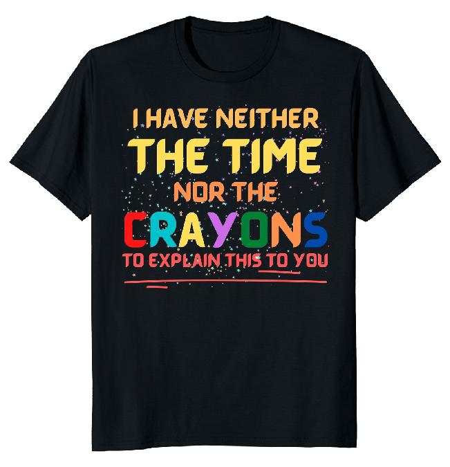 Футболка унисекс с цветным карандашом I Have Nothing Time