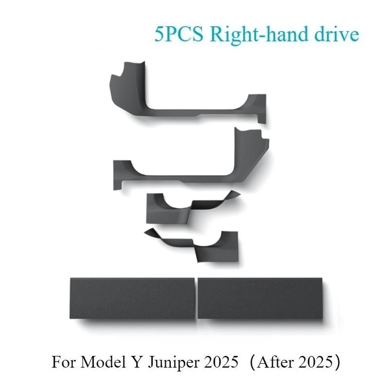 4/5 шт. для Tesla Новый ModelY Juniper 2025 TPE Передние Задние Накладки на Порог Двери Пороговая Планка Защитная Панель от Задевания Ногой Водонепроницаемая Накладка