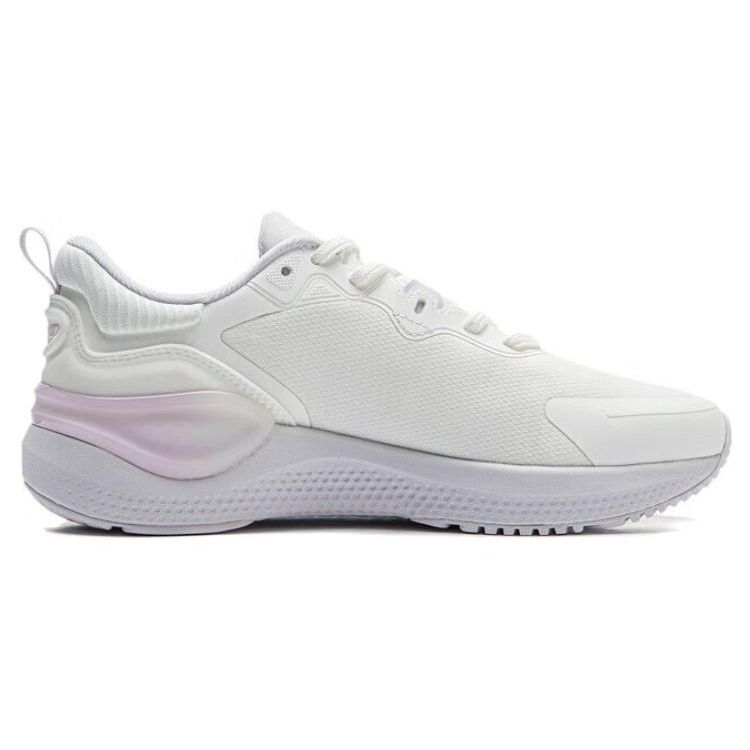 Li Ning Easy Fit Soft Rebound Shock Absorbing Breathable Durable Low Top Running Shoes Women Running Shoes Cloud-White ARST072-6