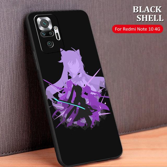 Чехол Celular Genshin Impact Аниме Капа для Xiaomi Redmi Note 10 Pro 9s 9c 8 9a K40 9 8t 9t 11 K40s 11t K50 11s