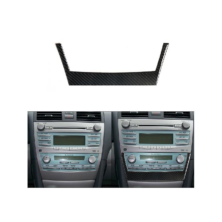 Для Toyota Camry 07-11 наклейки из углеродного волокна на центральной консоли, панель переключателей кондиционера, задняя панель, боковое вентиляционное отверстие, крышка
