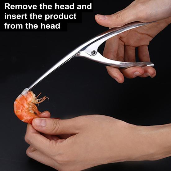 Shrimp Peeler Stainless Steel Kitchen Appliance for Quick Shrimp Peeling Line Cutter Fishing Lobster Seafood Tool for Home Restaurant