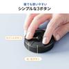 Sanwa Direct UFO Bluetooth Mouse with Battery Mouse, USB-A Receiver, Wireless, Slim, Compact, Portable, Multi-Pairing Support, Operated, Black,