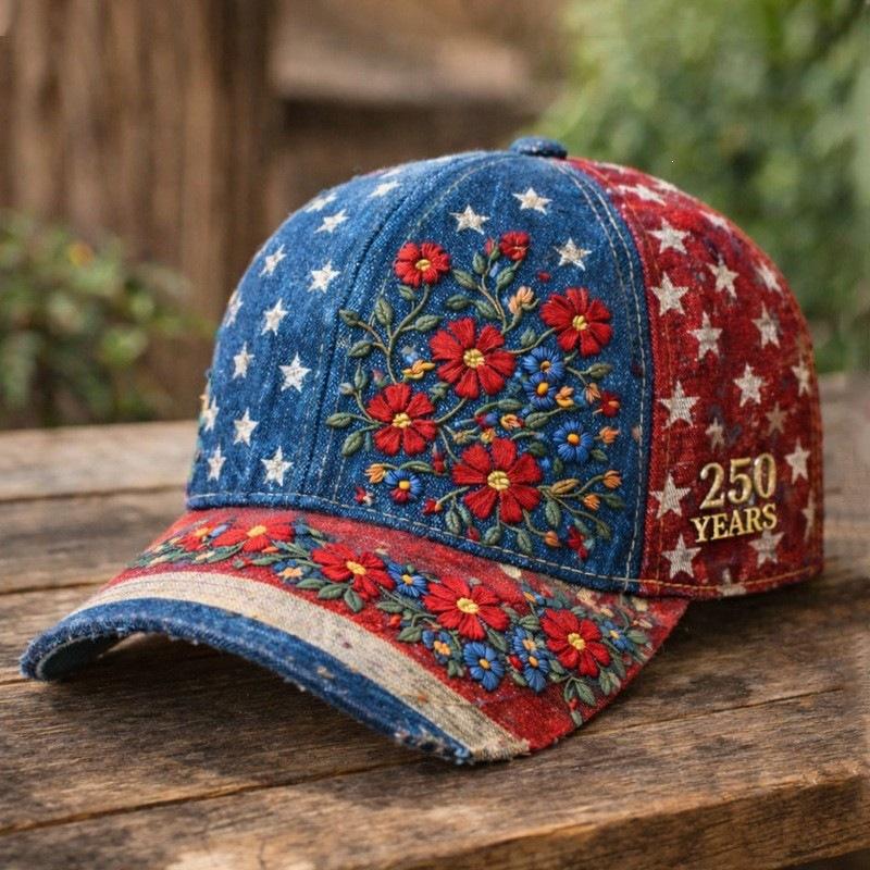 New anniversary D print baseball cap, trendy hat, adult casual baseball cap