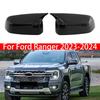 Для Ford Ranger -2024 2 шт. Автомобильная наклейка Крышка зеркала заднего вида Боковое зеркало Колпачок крыла Накладка на дверь Снаружи Крышка заднего вида Отделка под углеродное волокно