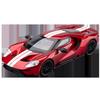 AJH1 1:24 Ford GT Supercar Alloy Car Model Sound and Light Pull Back Children's Toy Collectibles Birthday Gift