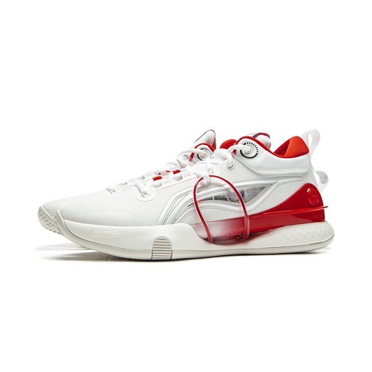 Li Ning Speed 8 Premium Удобные и модные Баскетбольные кроссовки с TPU амортизацией, нескользящей подошвой, низкие, мужские, Белый Красный ABAT119-1