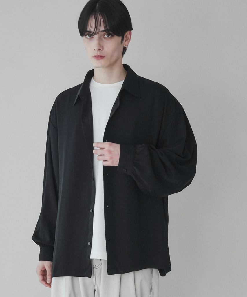 WEGO Spring Short Long Solid Oversized Loose Korean Summer Size Type B Black Men's Shirt, Sleeve/Long Sleeve, Thick, Big, Sleeve, T-Shirt, Color,