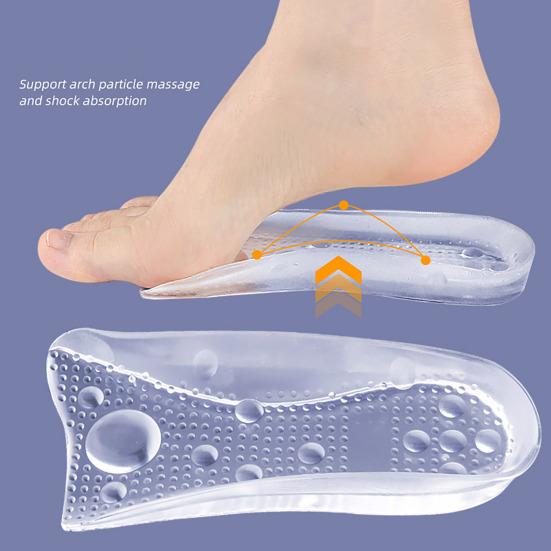 1 пара гелевых стелек для поддержки свода стопы для мужчин и женщин при плоскостопии