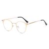 Metal Full Frame Myopia Glasses Frame Student Party Can Be Matched With Male And Female Anti-Blue Flat Glasses